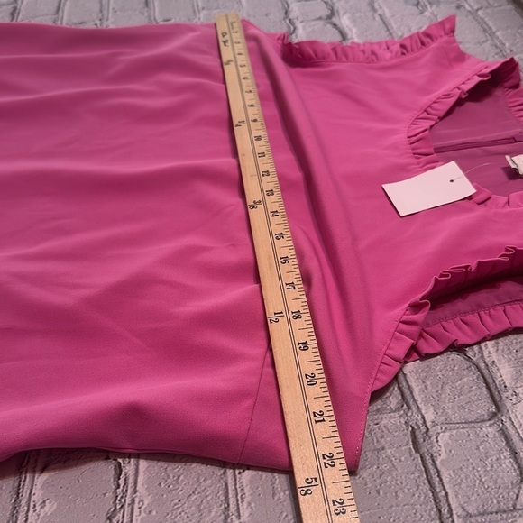 J. Crew Ruffleneck Suiting Bubblegum Pink Dress Women’s size 16 NEW - Picture 10 of 16